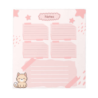 Rosa Notizblock 