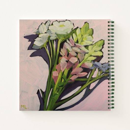 Rosa Notizblock (Rückseite)