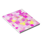 Rosa Notizblock (angewinkelt)