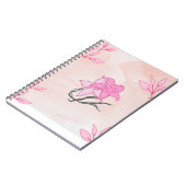 rosa Notizbuch Notizblock (Linke Seite)