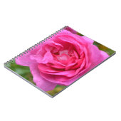 Rosa November-Rosen-Notizbuch Notizblock (Linke Seite)