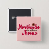 Rosa NSAHM Knopf Button (Vorne & Hinten)