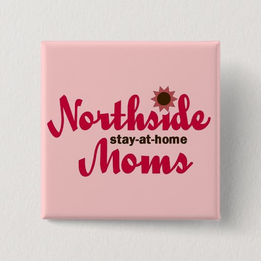 Rosa NSAHM Knopf Button (Vorderseite)