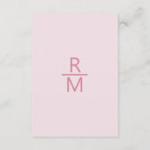 Rosa Nuancen Details Begleitkarte (Rückseite)