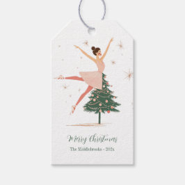 Rosa Nussknacker-Ballerina Geschenkanhänger