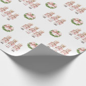Rosa Nussknacker-Weihnachten Geschenkpapier (Ecke)