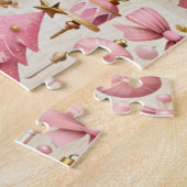 Rosa Nussknacker-Weihnachtsbaum  Puzzle (Seite)