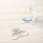 Rosa Nussknacker-Weihnachtsdusche Untersetzer (Vor Ort)