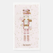 Rosa Nutcracker Handtuch Serviette (Vorderseite)