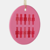Rosa Nutcracker-Ornament Keramik Ornament (Rechts)