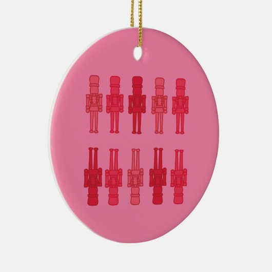 Rosa Nutcracker-Ornament Keramik Ornament (Rechts)
