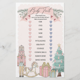 Rosa Nutcracker Weihnachtskittel Duschgame