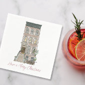 Rosa NYC Weihnachtsdekor im Party Serviette