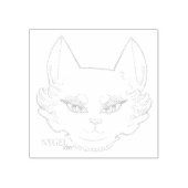 Rosa NYGEL-Briefmarke: Laurel Gummistempel (Prägung)