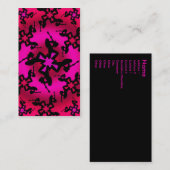 "Rosa Oasen-" Visitenkarte (Vorne/Hinten)