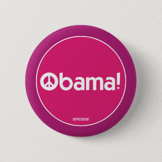 Rosa Obama für Friedensknopf Button