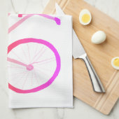 Rosa Ober Fahrrad Velo Küchentuch (Viertel Falte)