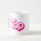 Rosa Oberseite Kaffeetasse (Vorderseite Links)