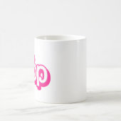 Rosa Oberseite Kaffeetasse (Mittel)