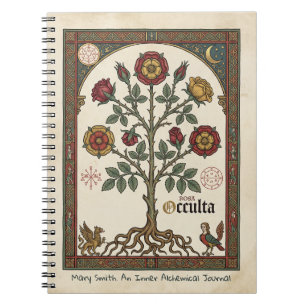 Rosa Occulta Alchemisches Grimoire Notizblock
