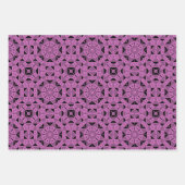 Rosa Ocker Lila Coole marokkanische Mosaikmuster Geschenkpapier Set (Vorderseite 3)