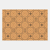 Rosa Ocker Lila Coole marokkanische Mosaikmuster Geschenkpapier Set (Vorderseite 2)