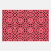 Rosa Ocker Lila Coole marokkanische Mosaikmuster Geschenkpapier Set (Vorderseite)