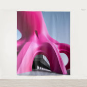 Rosa Octo-Architecture Tapestry Wandteppich (Vorderseite)