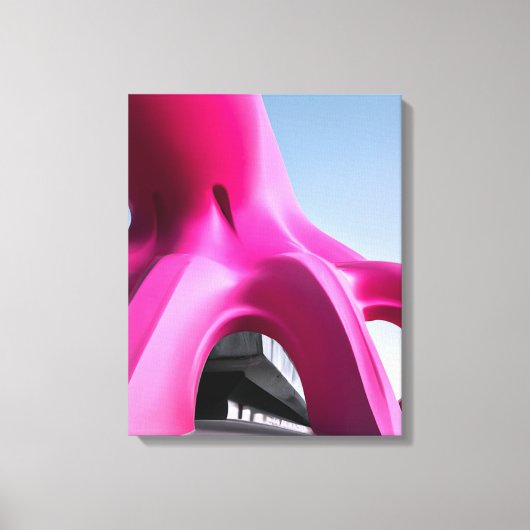 Rosa Octo-Architektur Leinwanddruck (Vorderseite)