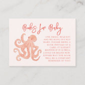 Rosa Octopus Buchanfrage Begleitkarte (Vorderseite)