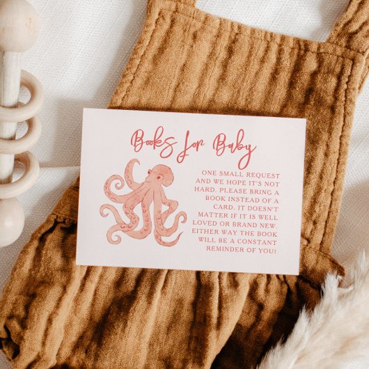 Rosa Octopus Buchanfrage Begleitkarte