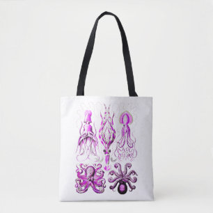 Rosa Octopus Meereswelt Wassersport-Kunst Tasche