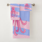 Rosa Octopus Set Handtuch (Insitu)