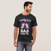 Rosa oder Blau Dad Liebt Dich Kuh Geschlecht Enthü T-Shirt (Vorne ganz)