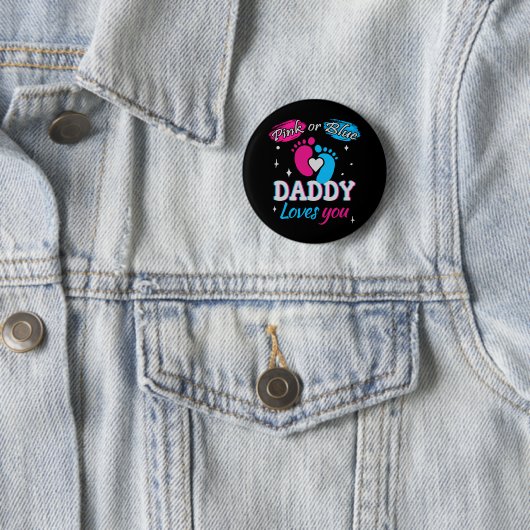 Rosa oder Blau, Daddy Lieben Sie Button (Beispiel)