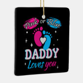 Rosa oder Blau, Daddy Lieben Sie Keramikornament (Rechts)