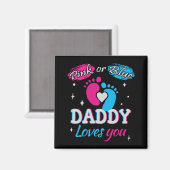 Rosa oder Blau, Daddy Lieben Sie Magnet (Vorderseite/Rückseite)