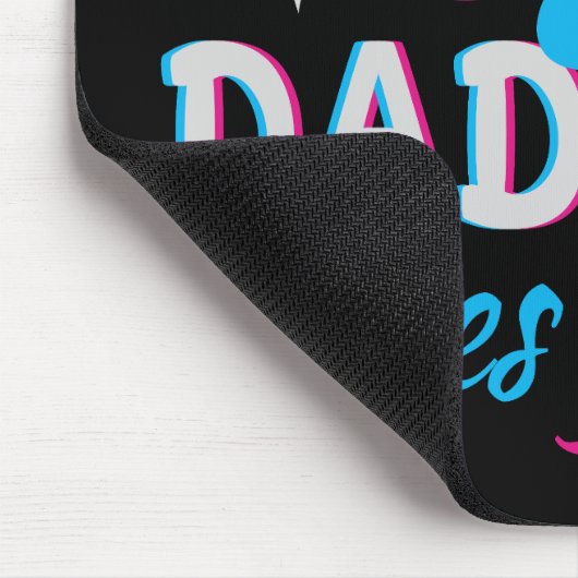 Rosa oder Blau, Daddy Lieben Sie Mousepad (Ecke)