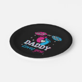 Rosa oder Blau, Daddy Lieben Sie Pappteller (Schrägansicht)