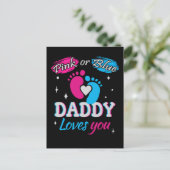 Rosa oder Blau, Daddy Lieben Sie Postkarte (Stehend Vorderseite)
