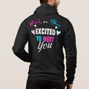Rosa oder Blau Erfreut über die Ergebnisse der Un Hoodie