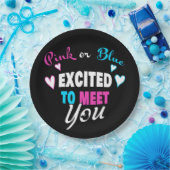 Rosa oder Blau Erfreut über die Ergebnisse der Unt Pappteller (Party)