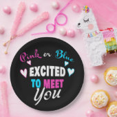 Rosa oder Blau Erfreut über die Ergebnisse der Unt Pappteller (Party)