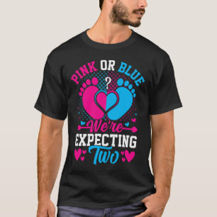 Rosa oder Blau erwarten wir zwei T-Shirt