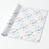 Rosa oder Blau Geschenkpapier (Ungerollt)