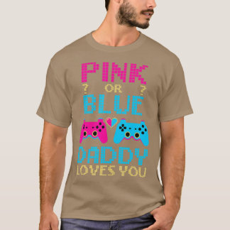 Rosa oder Blau Geschlecht Enthüllung Videospiel Va T-Shirt