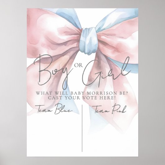 Rosa oder Blau - Geschlecht- Enthüllungsfeier Poster (Vorne)