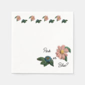 Rosa oder Blau? Geschlecht offenbart Baby-Dusche N Serviette (Vorderseite)