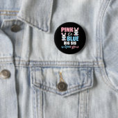 Rosa oder Blau große Schwester liebt dich Hase Ges Button (Beispiel)