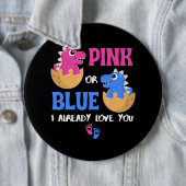 Rosa oder blau ich bereits Liebe Sie Geschlecht of Button (Beispiel)